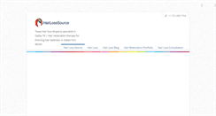 Desktop Screenshot of hairlosssource.com