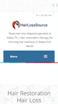 Mobile Screenshot of hairlosssource.com