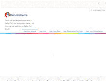 Tablet Screenshot of hairlosssource.com